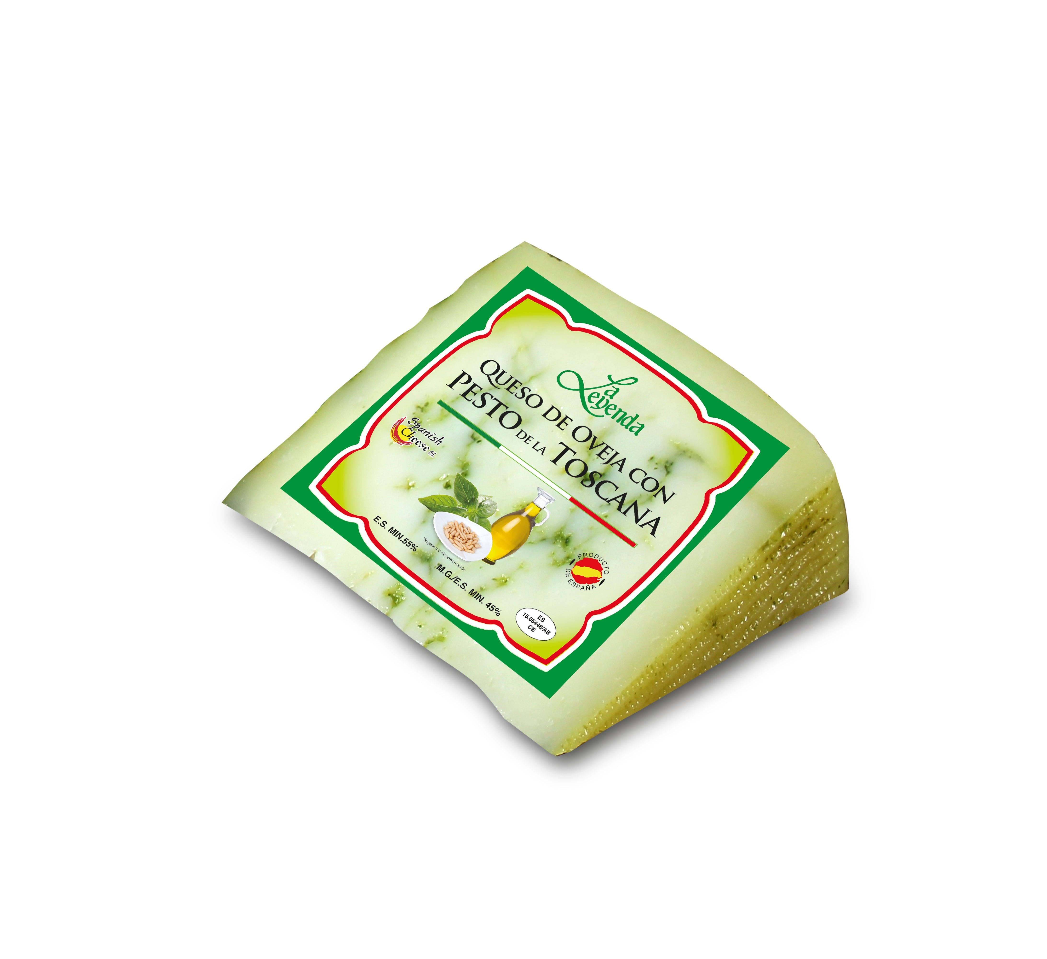 PESTO 150g | Queso 100% Oveja CURADO con PESTO - La Iberica Jamoneria