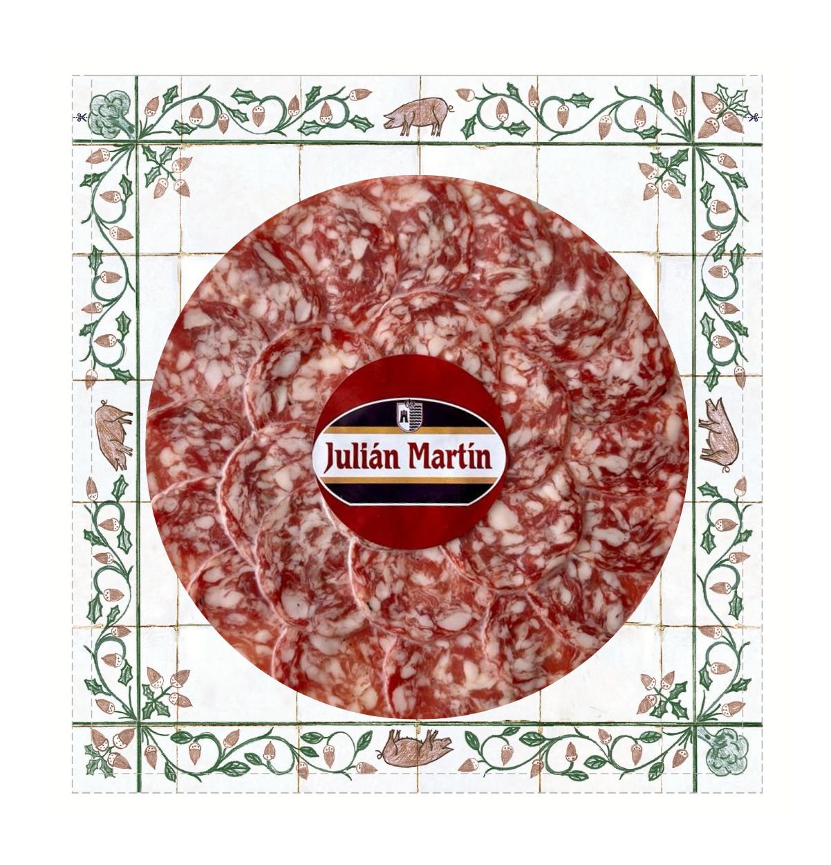 SALCHICHÓN 80g | Bellota Ibérico LONCHEADO - La Iberica Jamoneria